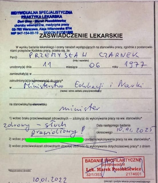 Zaświadczenie